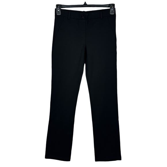 Betabrand Pants - Betabrand LONG Small Two-Pocket Straight Dress Pants Yoga Ponte Pull-On Mid-Rise